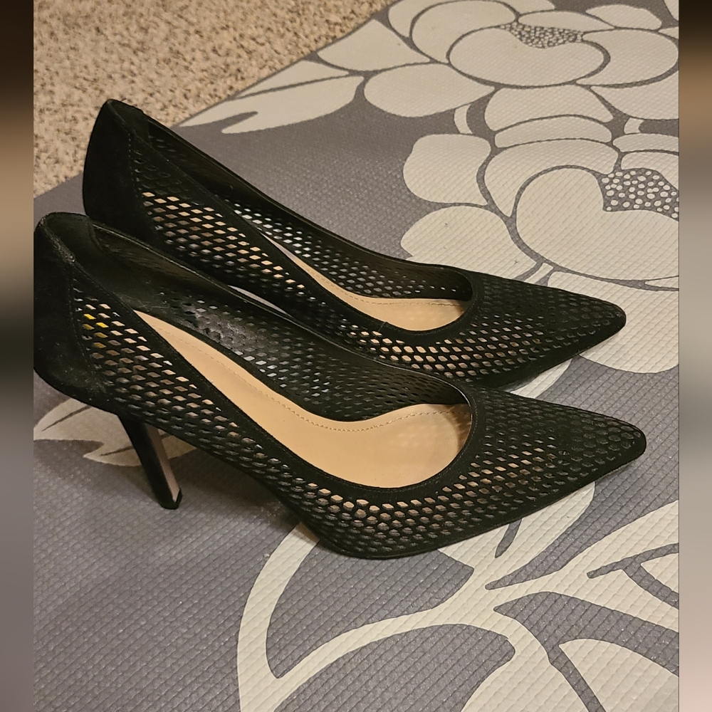 BCBGeneration Black Mesh Heels - Picture 5 of 5